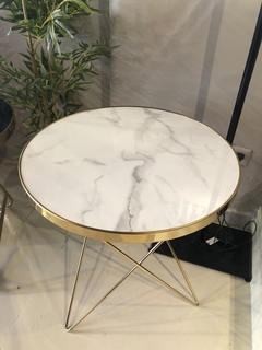 Mesa melamina símil mármol - Bilardo DecoHome
