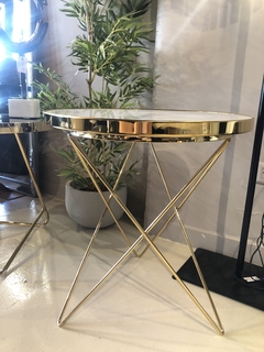 Mesa melamina símil mármol - tienda online