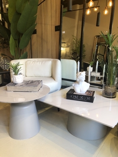 Mesa baja cuadrada tapa porcelanato - tienda online