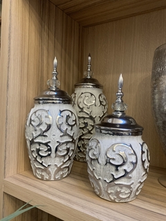 Set de jarrones cerámica x3