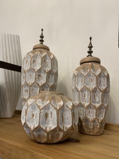 Set de jarrones cerámica x3 - comprar online