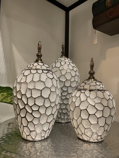Set de jarrones cerámica x3
