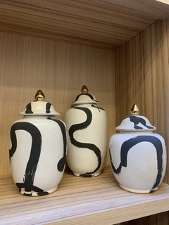 Set de jarrones cerámica x3