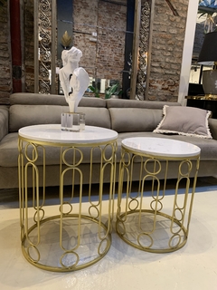 Set de mesas mármol x2 - comprar online