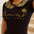 T-shirt de Luxo Dreams Xadrez preta na internet