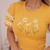 T-shirt de Luxo Flores mostarda com renda - Rylie