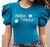 T-shirt de Luxo Take it easy azul na internet