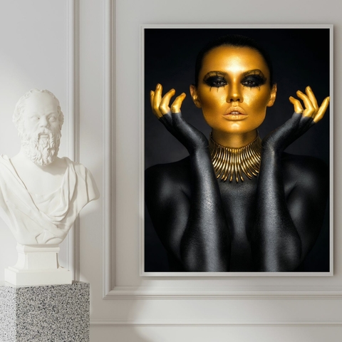Mulher Dourado e Preto - comprar online