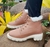 Bota Coturno Feminino Tratorado Forrado em Lã Rosê - comprar online
