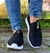 Tênis Preto Feminino Knit - comprar online