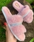 Pantufa Chinelo Slide Feminino Pelinho Pelúcia Strass confortável - comprar online