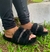 Pantufa Chinelo Slide Feminino Pelinho Pelúcia Strass confortável na internet