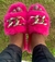 Pantufa Feminina Pelúcia com Corrente Pink - loja online