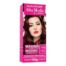Alta Moda Tinta Esp. 6.66 Louro Escuro Vermelho Intenso 150g