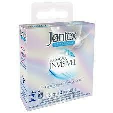 Jontex preservativo sensação invisível com 2 unidades