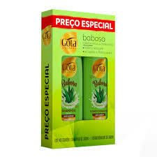 Kit Shampoo Gota Dourada Babosa 340ml + Condicionador 340ml