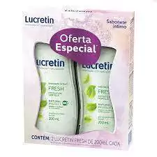 Sabonete Íntimo Lucretin Fresh 200ml - 2 Unidades