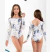 MAIO INFANTIL MANGA LONGA AZUL E BRANCO