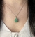 Colar Gota de Quartzo Verde - comprar online