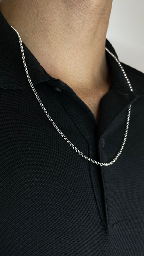 Corrente Elo Português 2mm 60cm