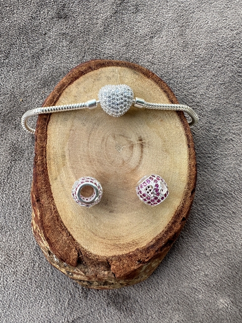 Separador corações lilás