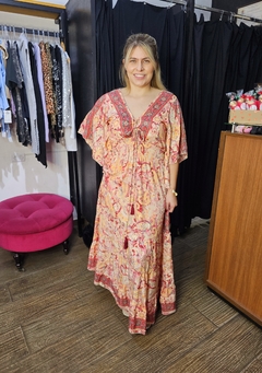 VESTIDO SEDA INDIANA MOARA - loja online