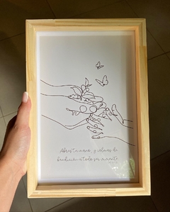 Cuadro "Abres tu mano"