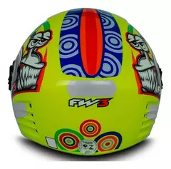 Capacete Fw3 X Open Turbo Brilhante - loja online