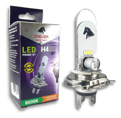 Lampada Moto H4 Super Led Efeito Xenon 8000k Titan Fan Cg