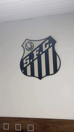 Imagem do Escudo do Santos em Alto Relevo Médio e Grande