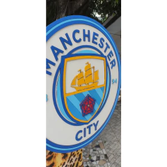 Escudo do Manchester City em Alto Relevo Médio e Grande - loja online
