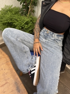 Jeans Wide Leg Rayas