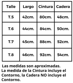 Pollera engomada - ALFONSINA