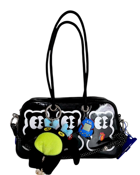MAXI BAG GUMMY STICKERS ALL BLACK COM CHAVEIRO DIGITAL - comprar online
