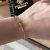 PULSEIRA PIASTRINI VAZADA 2,5MM - BANHADO A OURO 18K - comprar online