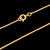 CORRENTE RABO DE RATO - 1MM - BANHADO A OURO 18K - comprar online