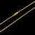 CORRENTE PIASTRINI VAZADA 2,5MM - BANHADO A OURO 18K - comprar online