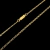 CORRENTE 1 POR 1 FLAT - 2MM - BANHADO A OURO 18K - comprar online