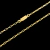 CORRENTE ELO LONGO 2MM - BANHADO A OURO 18K - comprar online