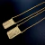 ESCAPULÁRIO TIJOLINHO 1MM FÉ - 70cm - MEDALHA 2,2x1,4cm - BANHADO A OURO 18K na internet