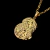PINGENTE JESUS CRISTO ROSTO (M) BANHADO A OURO 18K - comprar online