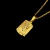 PINGENTE PLAQUINHA CRUZ RAIADA (P) BANHADO A OURO 18K - comprar online