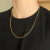 CORRENTE 1 POR 1 FLAT - 2MM - BANHADO A OURO 18K - Priority Joias