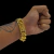 CORDÃO e PULSEIRA GRUMET DUPLA 13mm + PINGENTE FAVELA VENCEU PLACA BANHADO A OURO 18K - Priority Joias