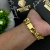 Imagem do PULSEIRA GRUMET DUPLA 13mm FECHO TRAVA DUPLA - BANHADO A OURO 18K