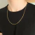 CORRENTE 1 POR 1 - 3MM - BANHADO A OURO 18K - loja online