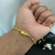 Imagem do PULSEIRA TIJOLINHO 4mm FECHO TRAVA DUPLA - BANHADO A OURO 18K