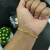 Imagem do PULSEIRA GRUMET DUPLA 3mm FECHO TRAVA DUPLA - BANHADO A OURO 18K