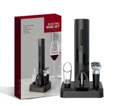 Kit Saca Rolhas Automático (+ saca alumínio, 2 rolhas, bico decantador e base) na internet
