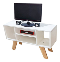 Mesa Tv Rack Nórdico Escandinava Melamina - 100% Únicas! - Mjmaderas - Estudio Nube